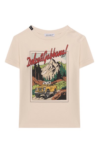 Хлопковая футболка DOLCE & GABBANA, арт. L1JTJD/G7PJS