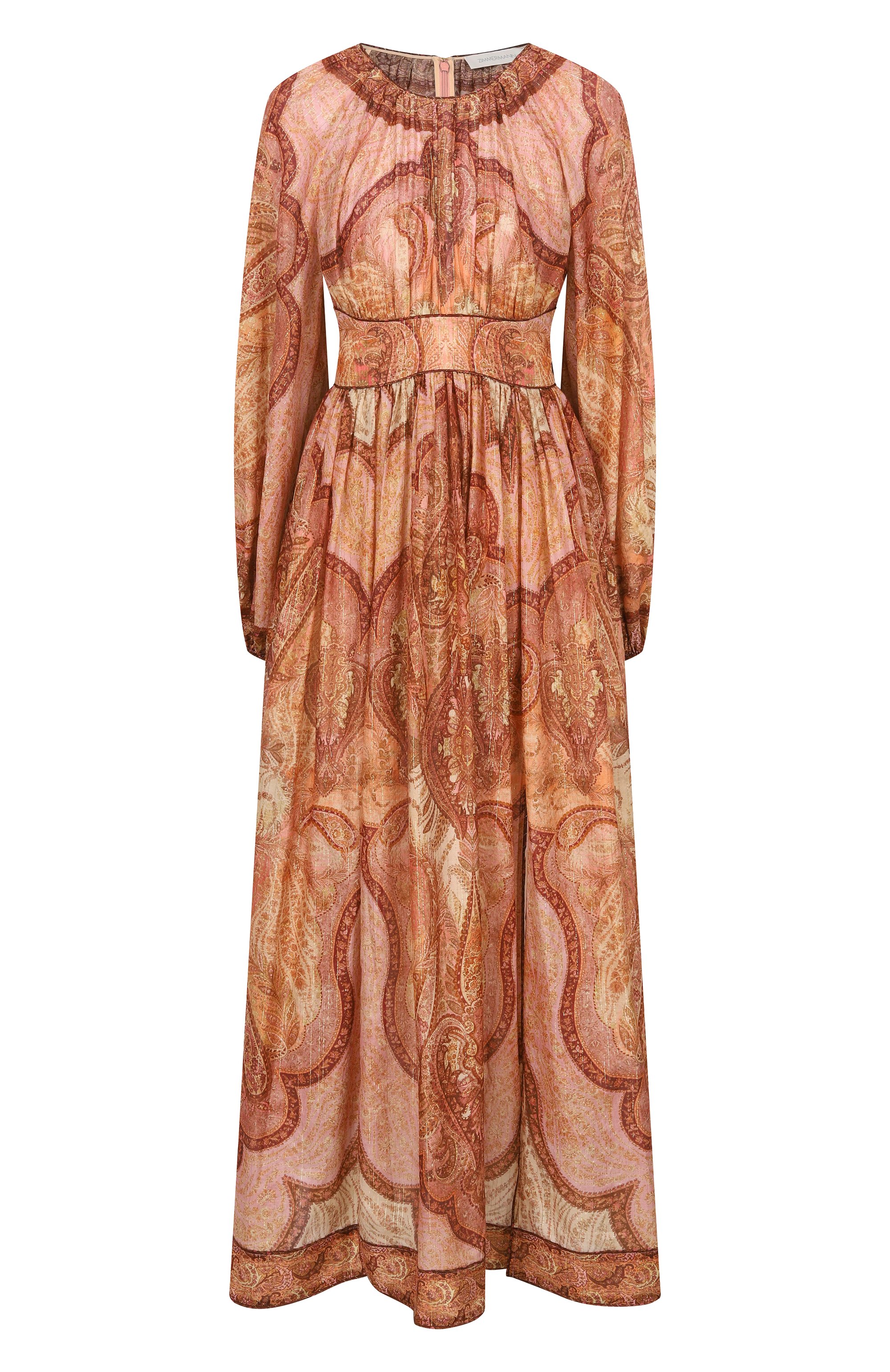 Платье из хлопка и шелка ZIMMERMANN, арт. 5947DRS262, фото 1