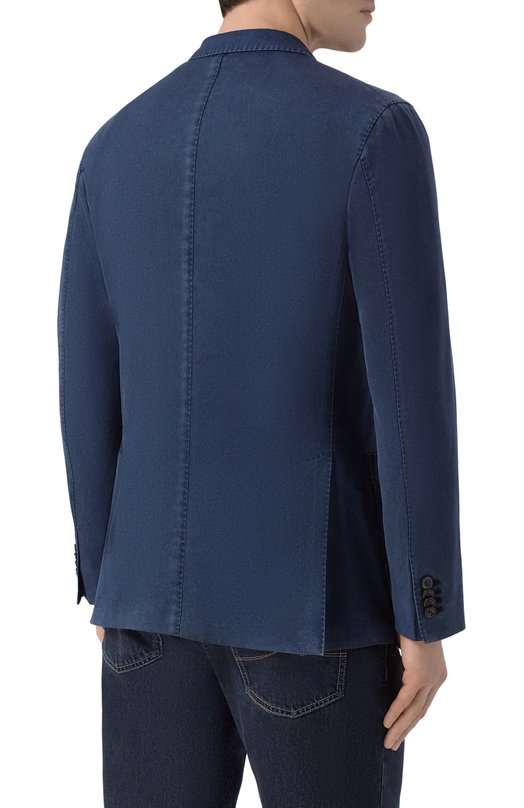 Шерстяной пиджак Boglioli N2902J/SA0430 Синий  N2902J/SA0430 Фото 4