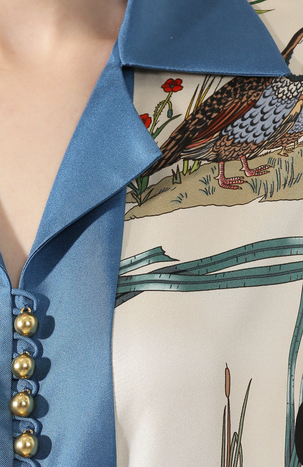 Шелковая рубашка disney x gucci GUCCI, арт. 596712/ZAD00, фото 5