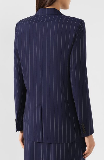 Шерстяной жакет POLO RALPH LAUREN темно-синего цвета по цене 72600 руб., арт. 211734058, фото 4 Шерстяной жакет POLO RALPH LAUREN, арт. 211734058, фото 4