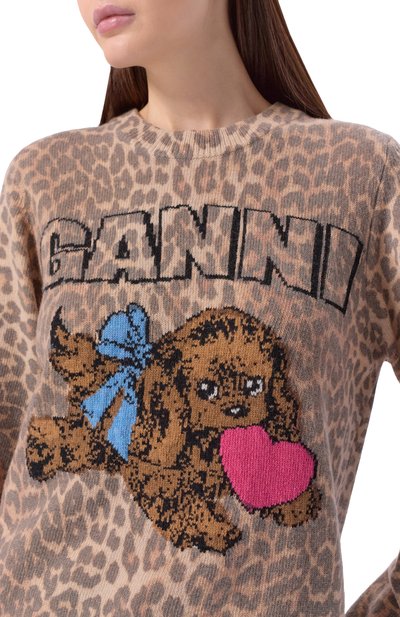 Шерстяной свитер GANNI, арт. A1070147, фото 5