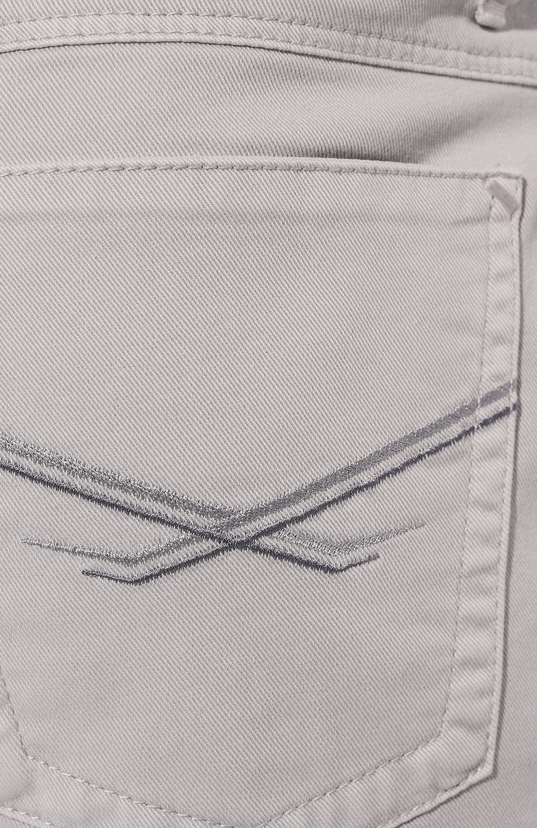 Мужские джинсы slim fit ZILLI светло-серого цвета, арт. J5T002M0462VZL000 | Фото 5 (Материал внешний: Хлопок, Деним; Длина (брюки, джинсы): Стандартные; Кросс-КТ: Деним; Силуэт М (брюки): Прямые; Стили: Повседневный; Автоматизация ТО: Прос�тавлено; Автоматизация состава: Проставлено; Детали: Без декора)