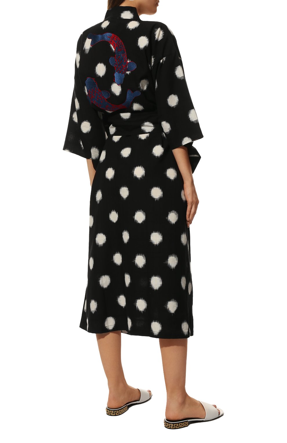 Хлопковое кимоно KLEED LOUNGEWEAR, арт. KARB BLACK KIM0N0, фото 4