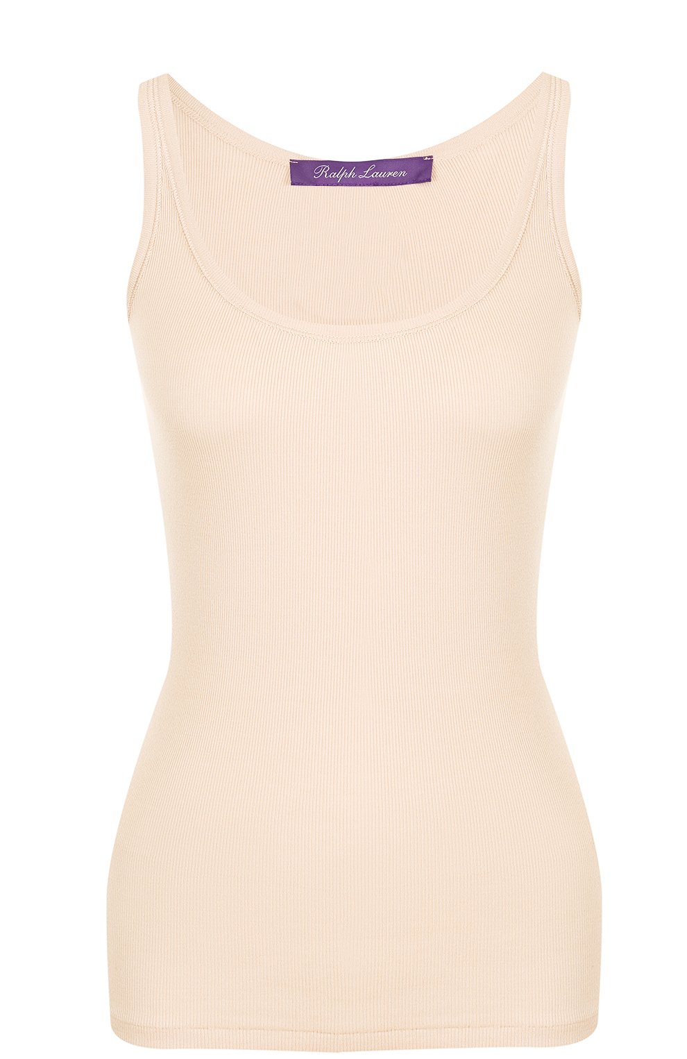 Приталенный хлопковый топ без рукавов RALPH LAUREN, арт. 290625675, фото 1