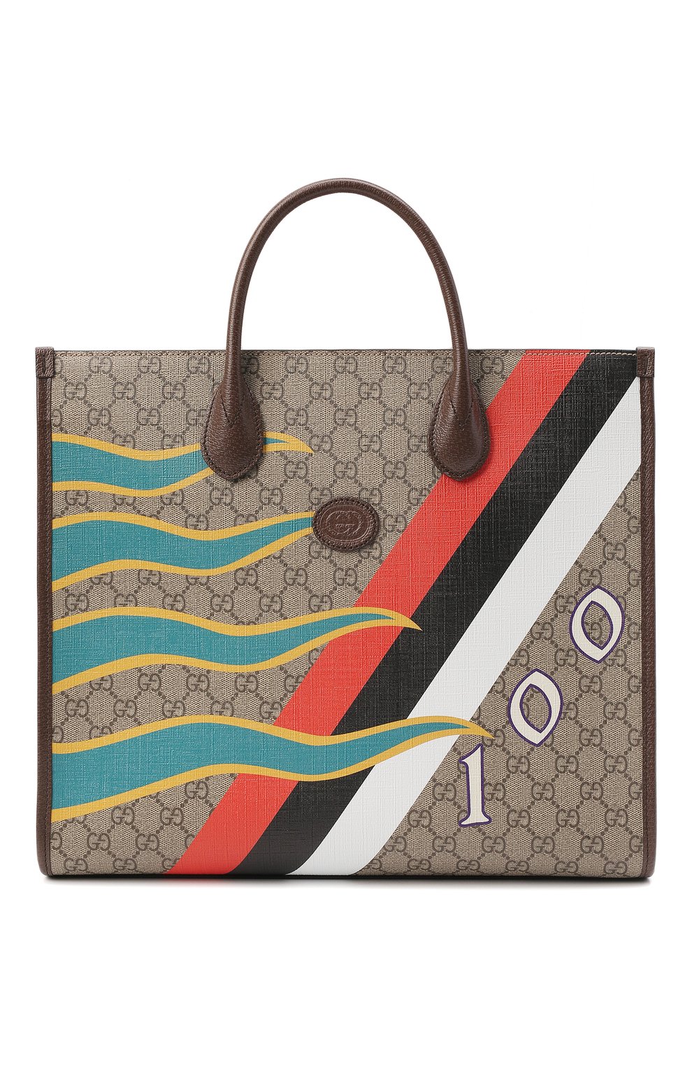 Сумка-тоут GUCCI коричневого цвета по цене 257760 руб., арт. 674148/UQHHG, фото 1 Сумка-тоут GUCCI, арт. 674148/UQHHG, фото 1