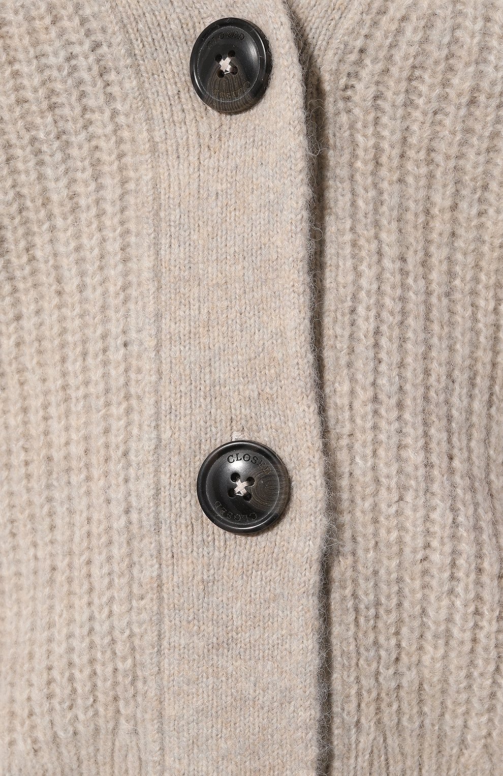 Кардиган CLOSED серого цвета по цене 35150 руб., арт. C96059-98I-22, фото 5 Кардиган CLOSED, арт. C96059-98I-22, фото 5