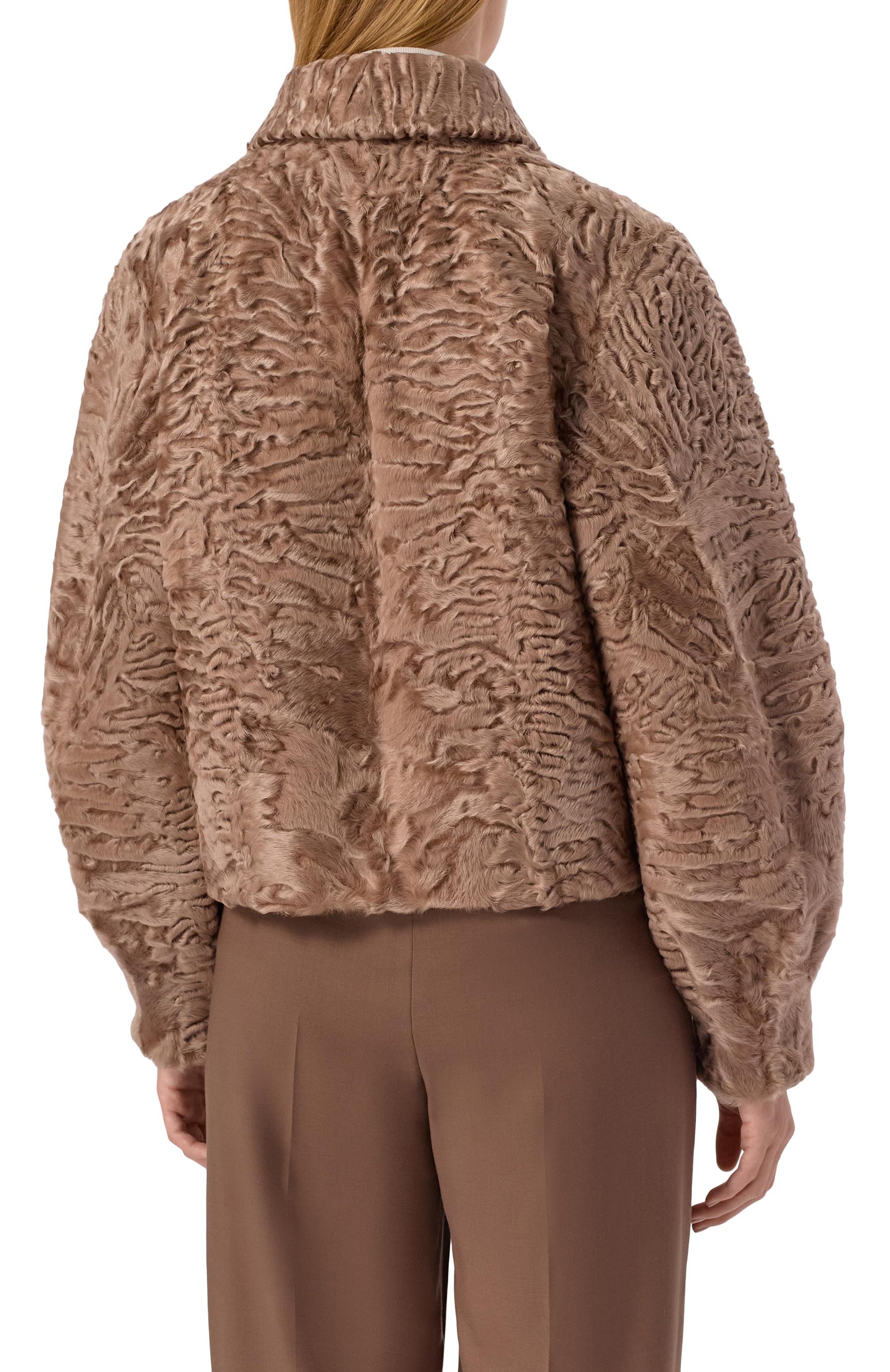 Шуба из свакары MVST, арт. M018/SWAKARA NOUGAT, фото 4