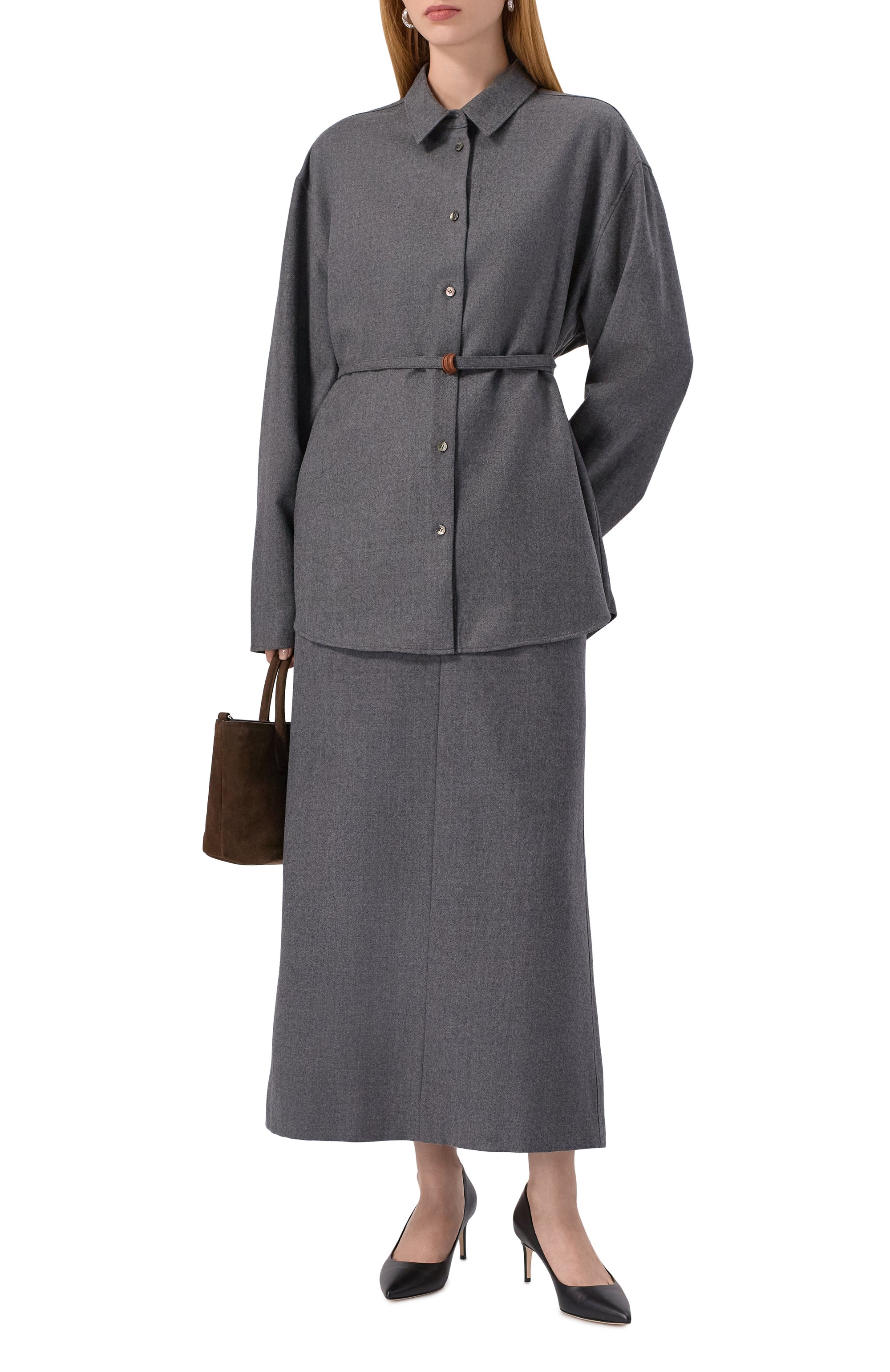 Шерстяная юбка LE17SEPTEMBRE, арт. LS2579SK002EGR, фото 2