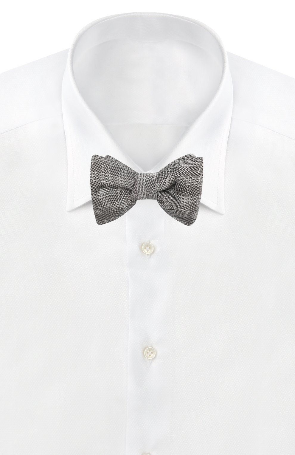 Шелковый галстук-бабочка TOM FORD темно-серого цвета по цене 28600 руб., арт. 5TF49/4CH, фото 2 Шелковый галстук-бабочка TOM FORD, арт. 5TF49/4CH, фото 2