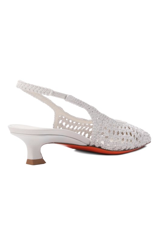 Кожаные туфли Santoni WDTG72261HA2SARX Белый  WDTG72261HA2SARX Фото 5