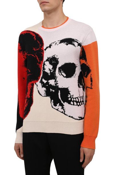 Джемпер из хлопка и кашемира ALEXANDER MCQUEEN, арт. 663626/Q1RSX, фото 3