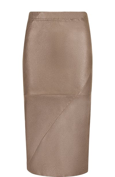 Кожаная юбка-карандаш с эластичным поясом BRUNELLO CUCINELLI, арт. M0NP0G2738, фото 1