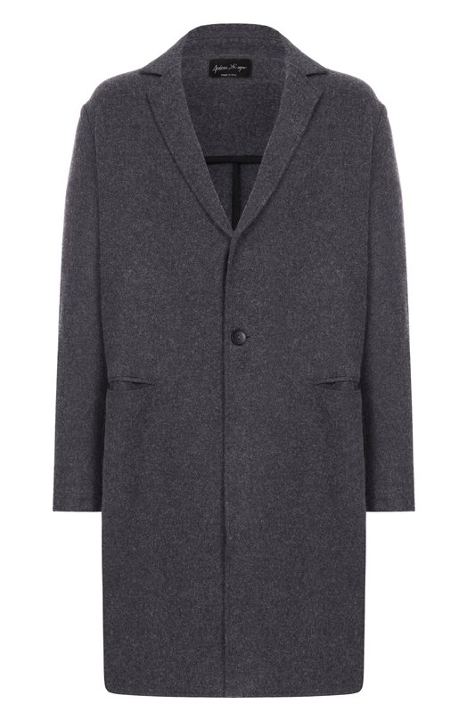 Пальто из шерсти и вискозы Andrea Ya'aqov 25M0RC34/W00L CASHMERE Серый 25M0RC34/W00L CASHMERE