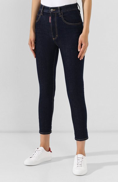 Джинсы DSQUARED2 темно-синего цвета по цене 39500 руб., арт. S75LB0211/S30595, фото 3 Джинсы DSQUARED2, арт. S75LB0211/S30595, фото 3
