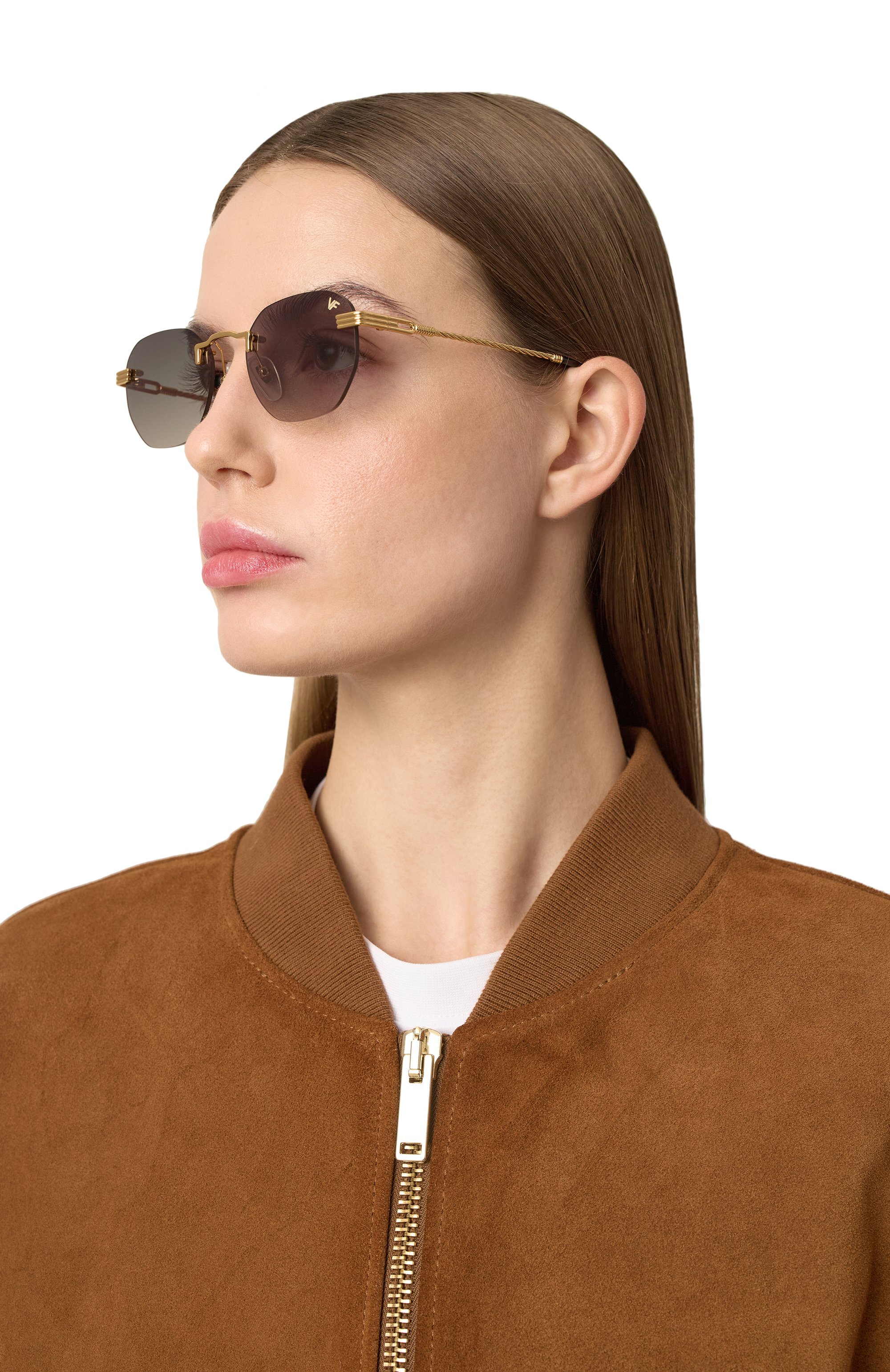 Солнцезащитные �очки VINTAGE FRAMES, арт. DETR0IT PLAYER 24KT G0LD/BLACK, фото 3