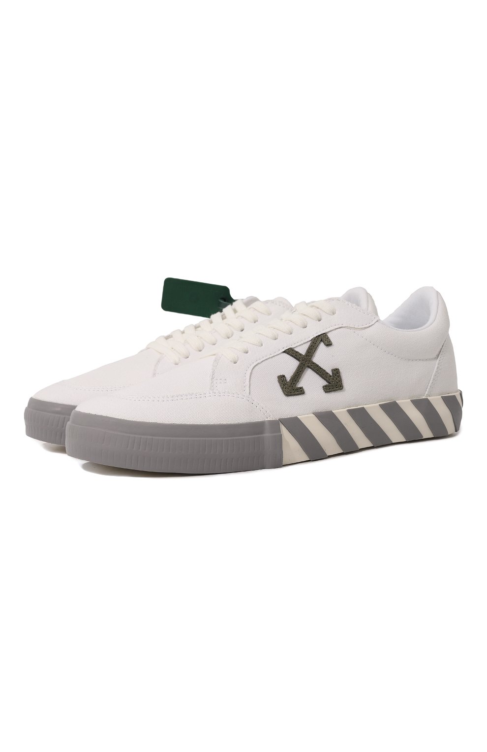 Текстильные кеды vulcanized OFF-WHITE, арт. 0MIA085F22FAB0010156, фото 1