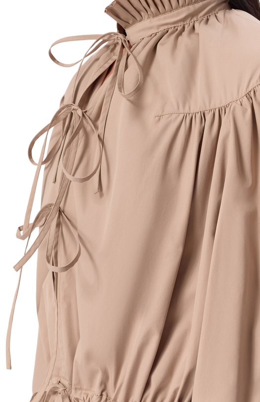 Хлопковое платье Dries Van Noten 131056/3314 Бежевый  131056/3314 Фото 4