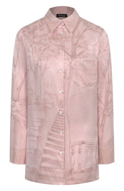 Женская атласная рубашка KITON, арт. D58460K0926E10