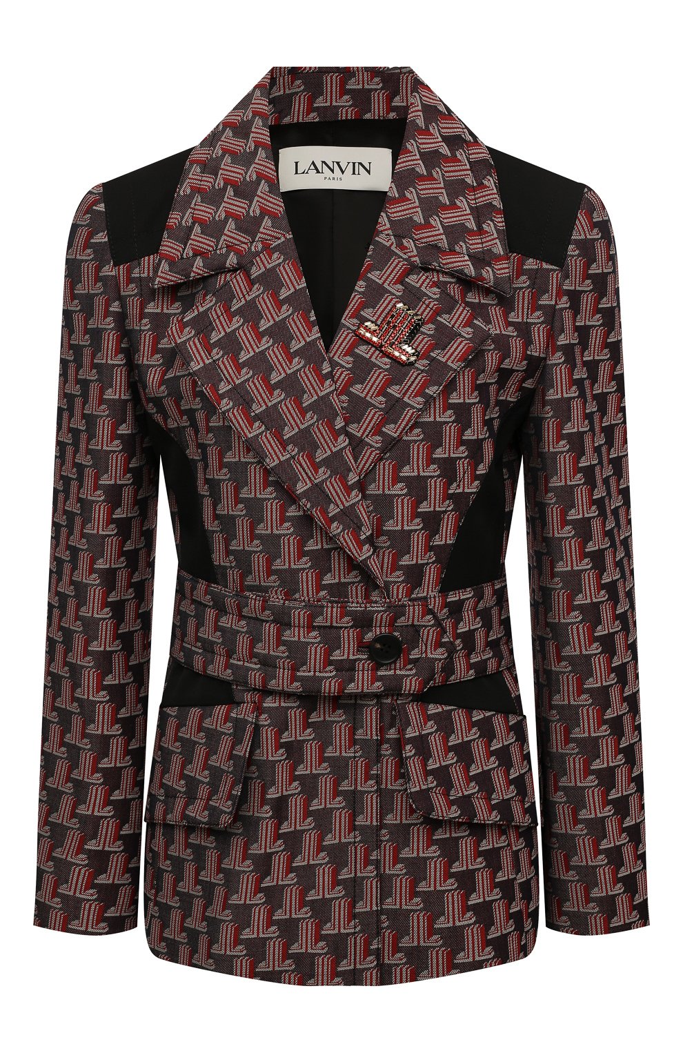 Шерстяной жакет LANVIN красного цвета по цене 229000 руб., арт. RW-JA9175-5190-P22, фото 1 Шерстяной жакет LANVIN, арт. RW-JA9175-5190-P22, фото 1