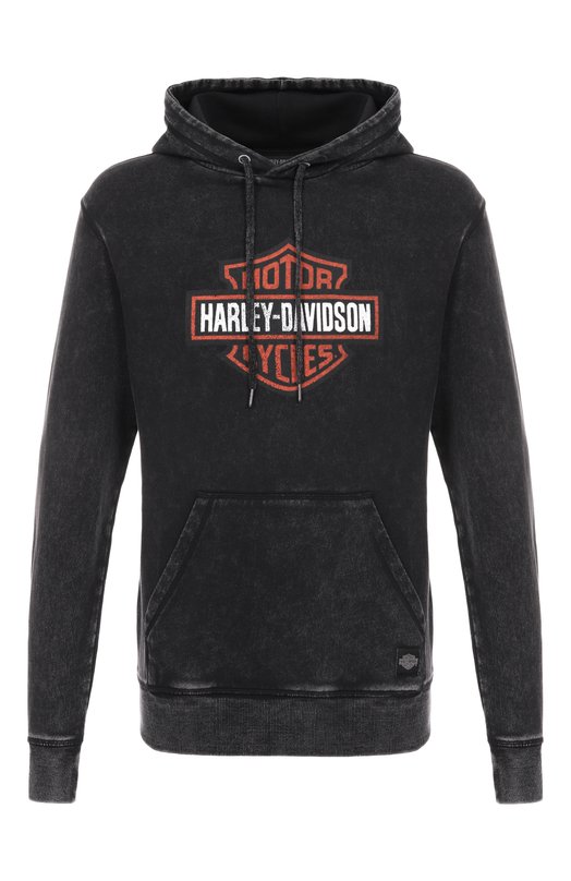 Хлопковое худи Harley-Davidson 96021-23VM Серый 96021-23VM
