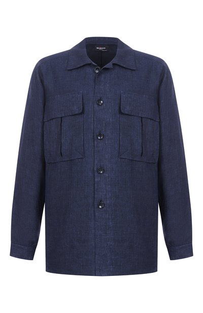 Мужская льняная рубашка KITON, арт. UMC013H0921113