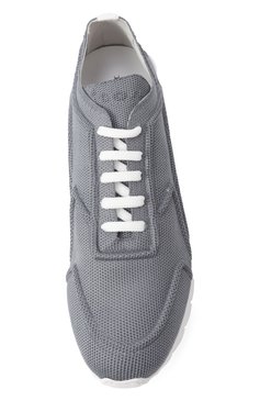 Мужские текстильные кроссовки KITON серого цвета, арт. USSA117N010630404 | Фото 6 (Материал сплава: Проставлено; Материал внешний: Текстиль; Материал внутренний: Натуральная кожа; Драгоценные камни: Проставлено; Подошва: Массивная; Кросс-КТ: Низкие; Материал утеплителя: Без утеплителя; Стили: Классический)