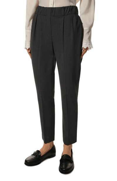 Шерстяные брюки BRUNELLO CUCINELLI, арт. 221M0W07P6818, фото 3