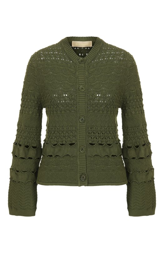 Кардиган из вискозы Elie Saab J0113NS25 Хаки J0113NS25