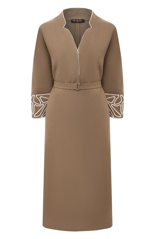 

Льняное платье Loro Piana, Коричневый