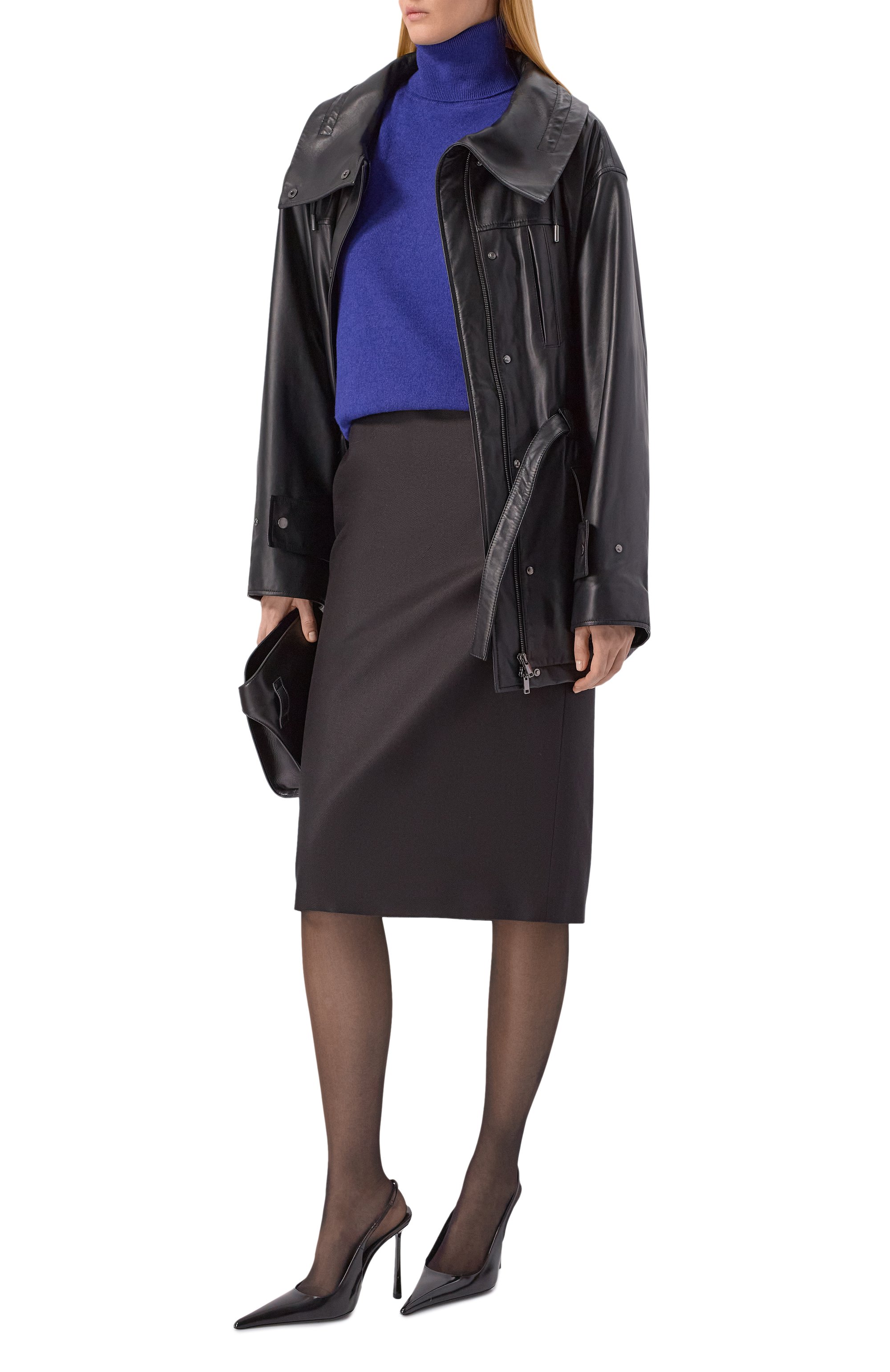 Водолазка из кашемира и шерсти SAINT LAURENT, арт. 841026/Y77ET, фото 2