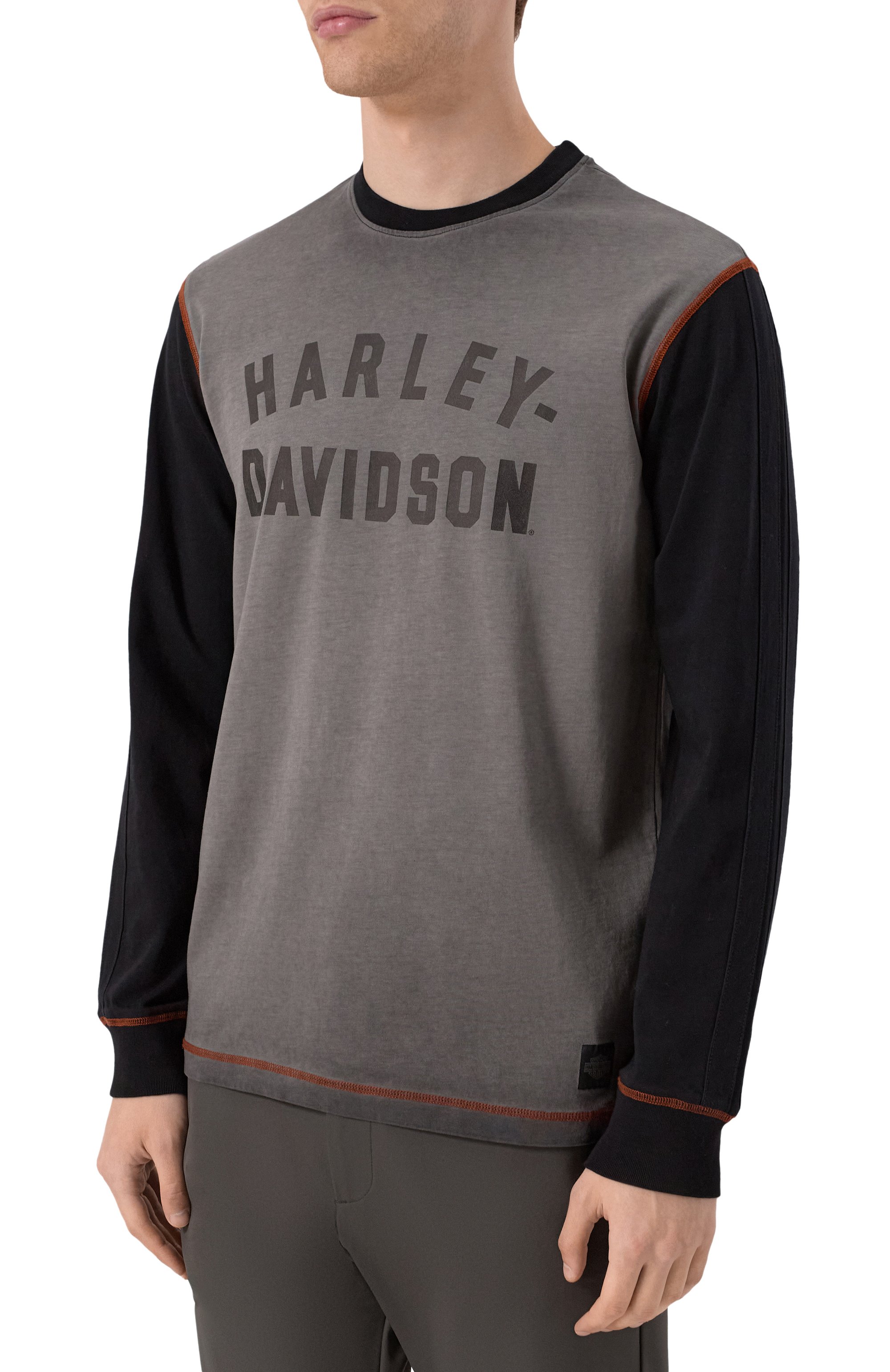 Хлопковый лонгслив HARLEY-DAVIDSON, арт. 99003-23VM, фото 3