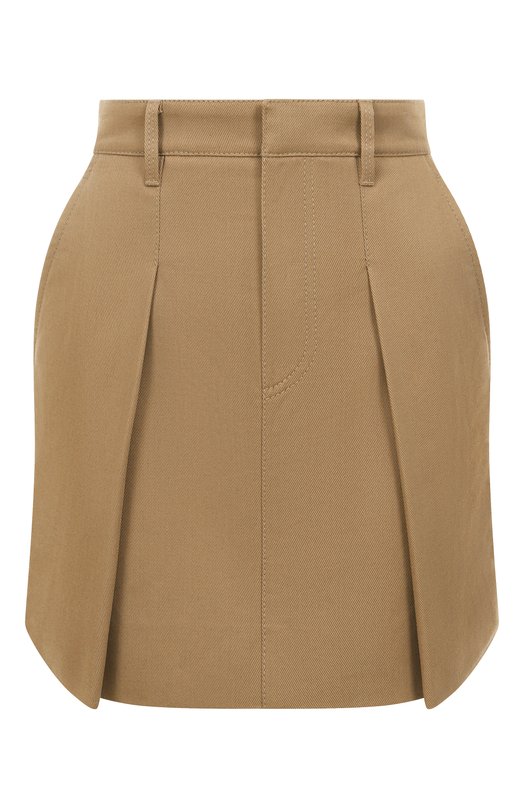 Хлопковая юбка Brunello Cucinelli MP141G3889 Бежевый MP141G3889