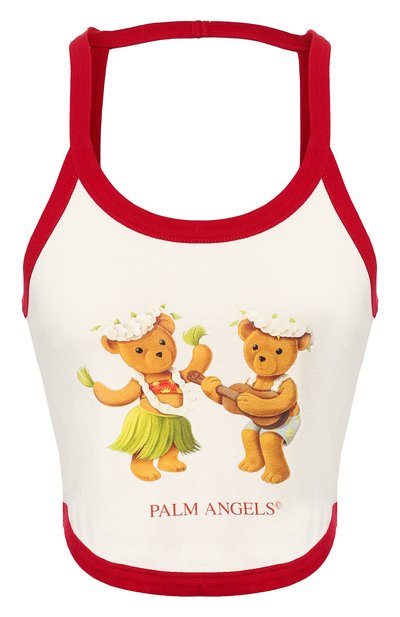 Женский хлопковый топ PALM ANGELS, арт. PWAD029S20JER0010360