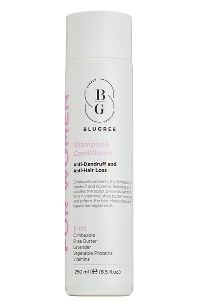 Женский шампунь и кондиционер 5 in 1 против перхоти и выпадения волос (250ml) BLUGREE, арт. 8682983900724