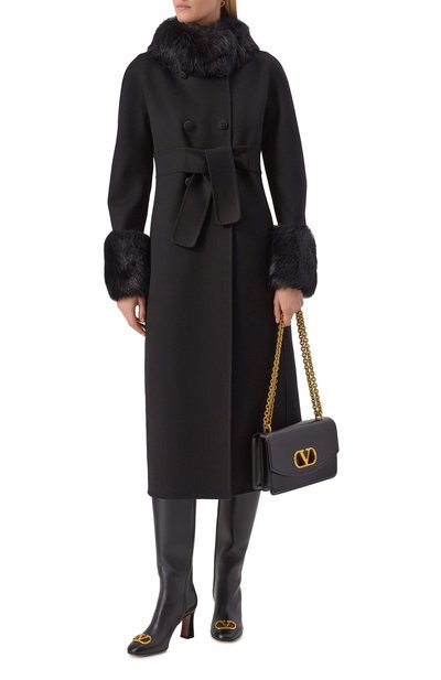 Кожаные сапоги vlogo signature VALENTINO, арт. 7W2S0ML1/DSH, фото 3