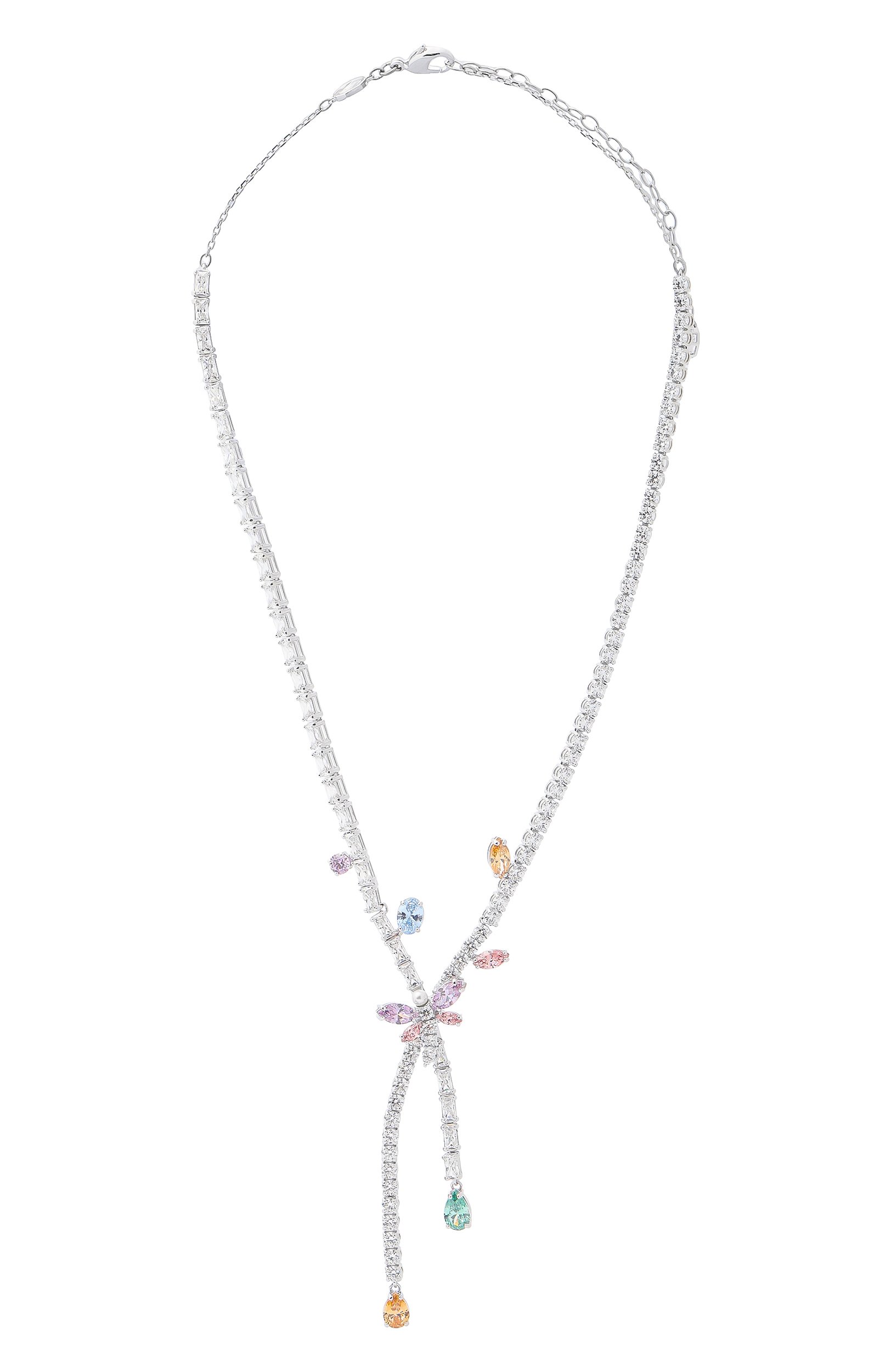 Колье ariana grande x swarovski SWAROVSKI серебряного цвета по цене 69300 руб., арт. 5737424, фото 1 Колье ariana grande x swarovski SWAROVSKI, арт. 5737424, фото 1