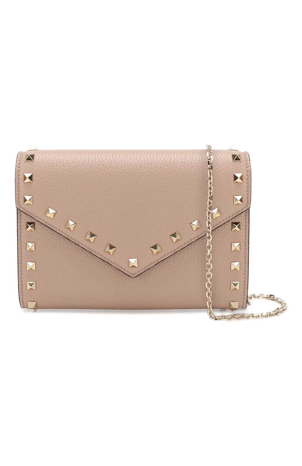 Кожаный кошелек на цепочке VALENTINO бежевого цвета по цене 129500 руб., арт. TW2P0Q48/VSH, фото 5 Кожаный кошелек на цепочке VALENTINO, арт. TW2P0Q48/VSH, фото 5