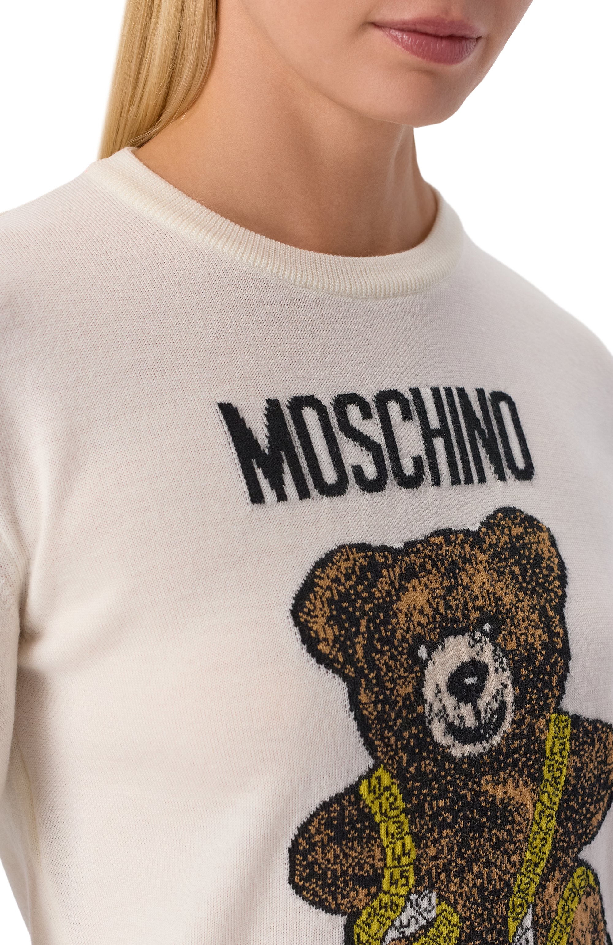 Шерстяной пуловер MOSCHINO, арт. V0934/5500, фото 5