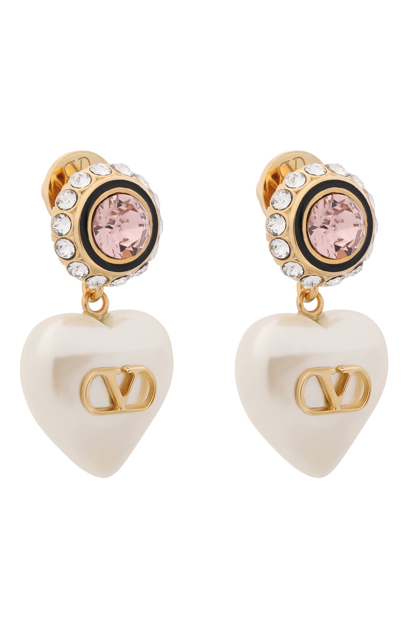 Серьги VALENTINO молочного цвета по цене 84700 руб., арт. 8W0J0BM3/NBS, фото 3 Серьги VALENTINO, арт. 8W0J0BM3/NBS, фото 3