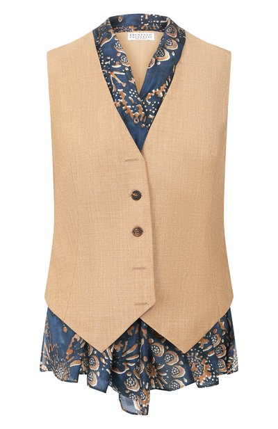 Женский шерстяной жилет BRUNELLO CUCINELLI, арт. MH120HS106