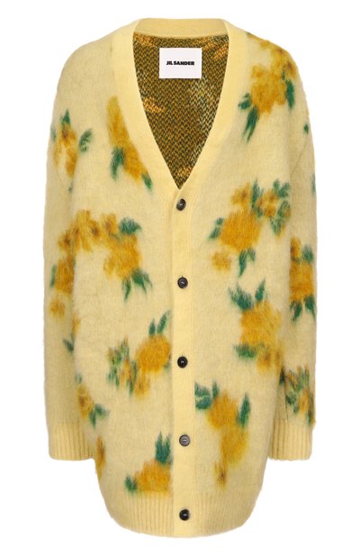 Женский кардиган из шерсти и шелка JIL SANDER, арт. J02HP0042/J14785