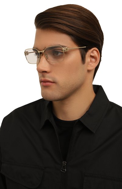 Оправа BALENCIAGA золотого цвета по цене 39500 руб., арт. BB0340 003, фото 3 Оправа BALENCIAGA, арт. BB0340 003, фото 3