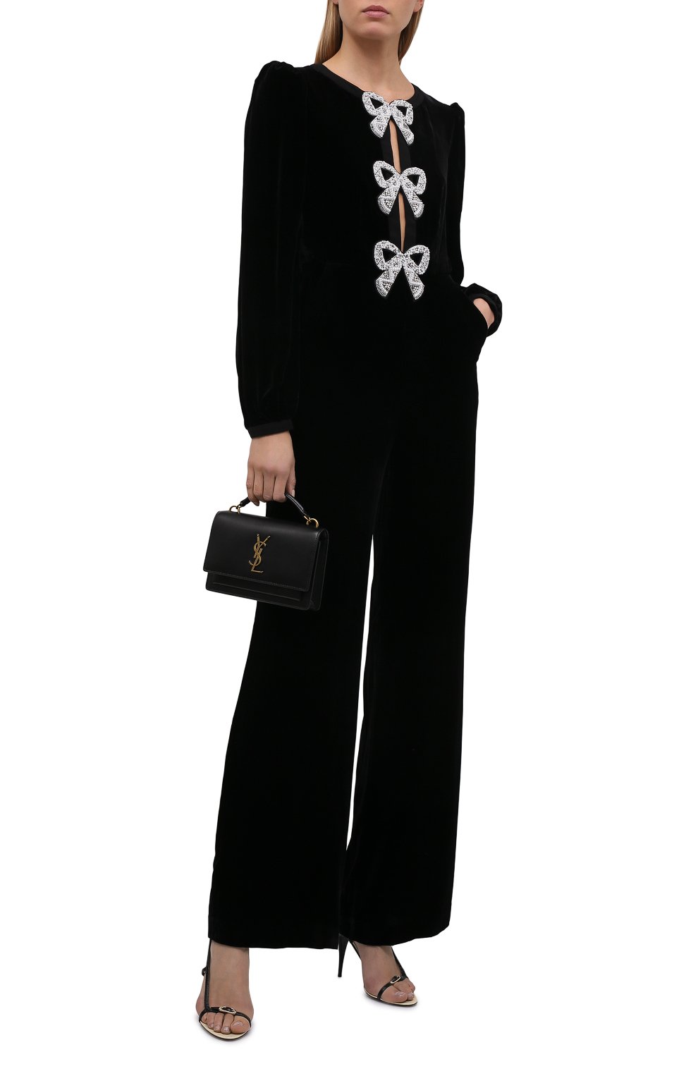 Бархатный комбинезон SALONI черного цвета по цене 106500 руб., арт. 7081-785/732-R/1270712, фото 2 Бархатный комбинезон SALONI, арт. 7081-785/732-R/1270712, фото 2