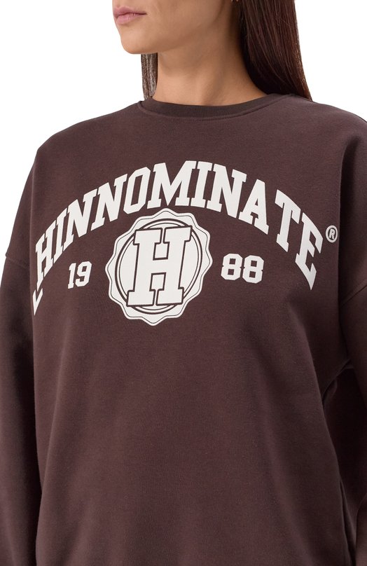 Хлопковый свитшот HINNOMINATE HMABW02070 Коричневый  HMABW02070 Фото 5