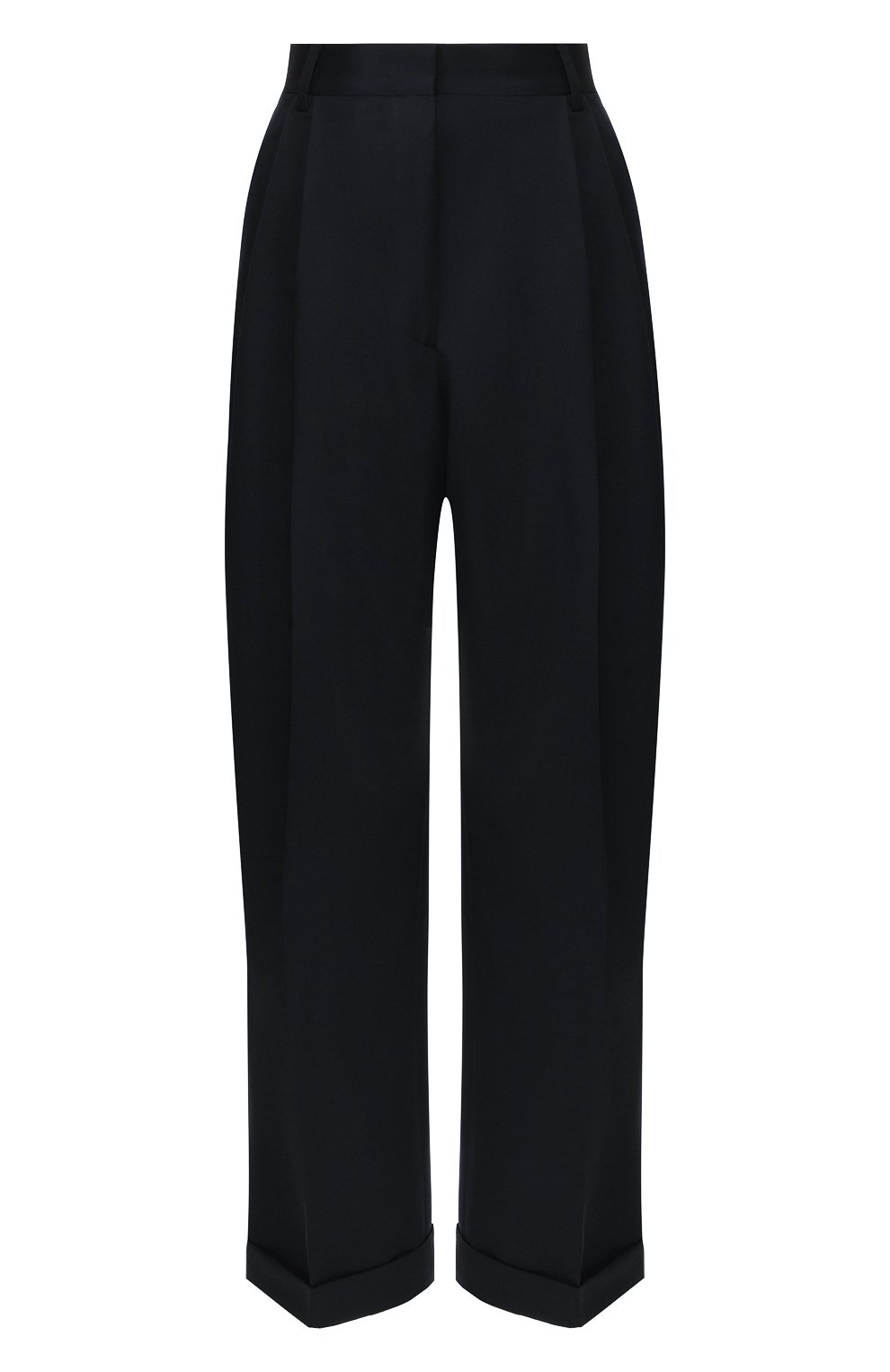 Шерстяные брюки DRIES VAN NOTEN темно-синего цвета по цене 47950 руб., арт. 191-10920-7228, фото 1 Шерстяные брюки DRIES VAN NOTEN, арт. 191-10920-7228, фото 1