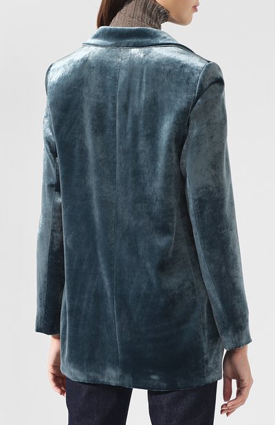 Двубортный бархатный жакет BRUNELLO CUCINELLI, арт. MA588M8654, фото 4