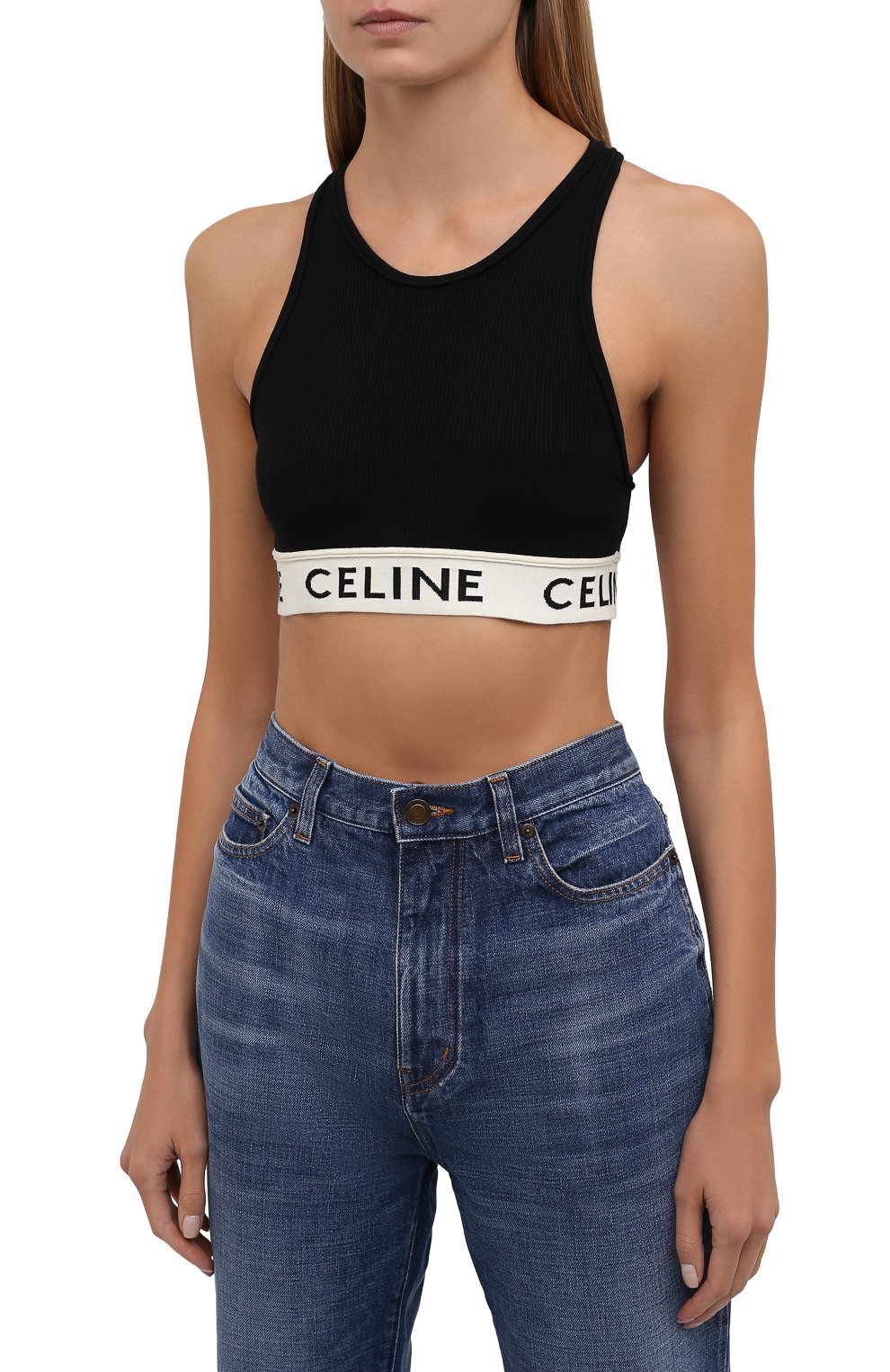 Хлопковый топ CELINE, арт. 2A68L372N, фото 3