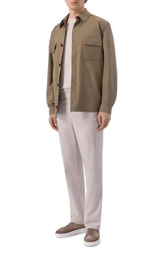 Джемпер из кашемира и шелка Brioni UMR00L/P1K82 Кремовый  UMR00L/P1K82 Фото 2