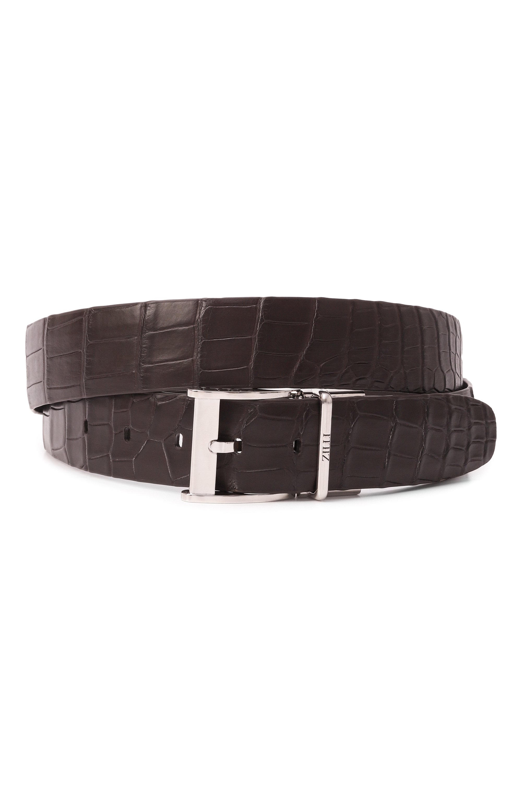 Двусторонний ремень из кожи каймана ZILLI, арт. BR0135M1002VPAL00/115, фото 1